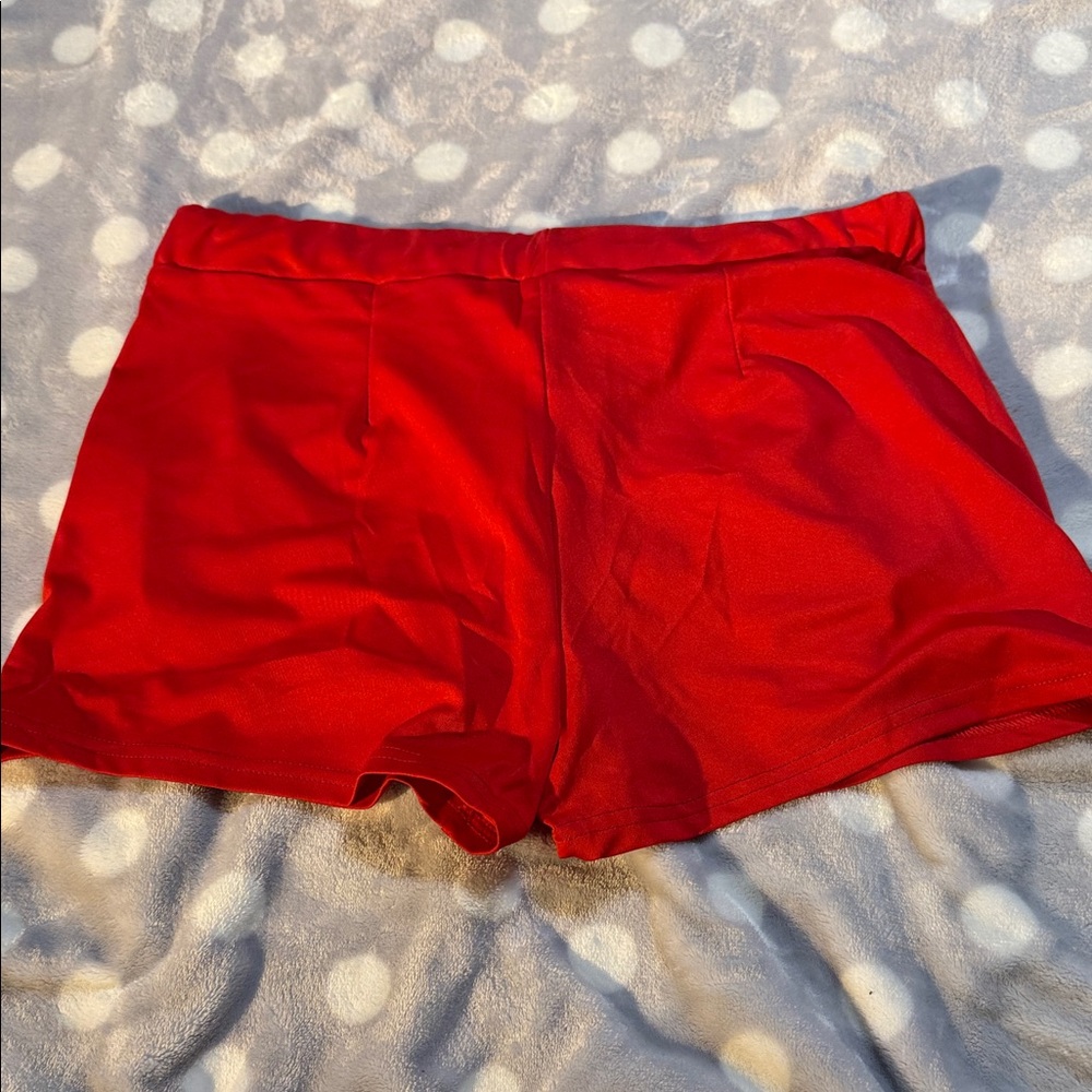 Women's Red Short Set - Picture 7 of 8